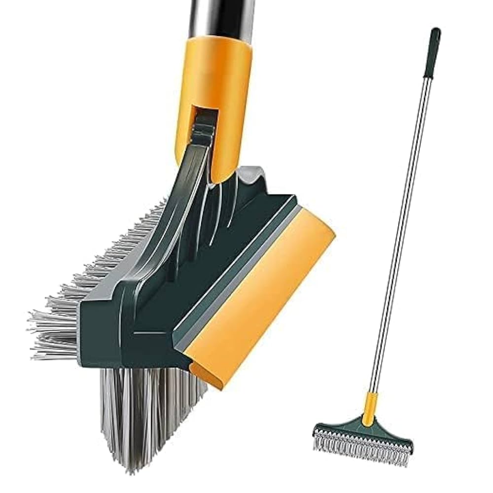 Bathroom cleaning brush and wiper , 120° Rotating Head