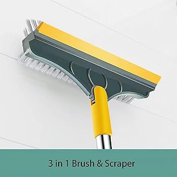 Bathroom cleaning brush and wiper , 120° Rotating Head