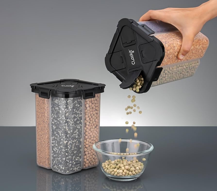 4 section container