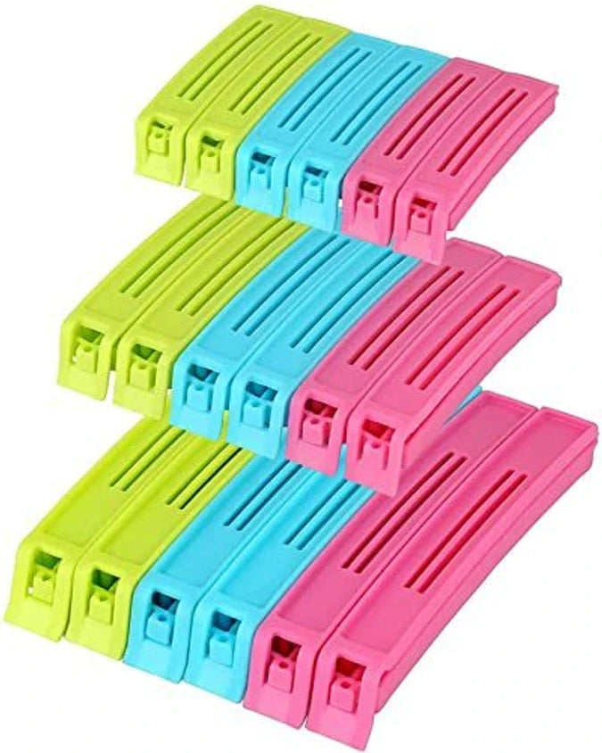 Food snack pounch storage clips